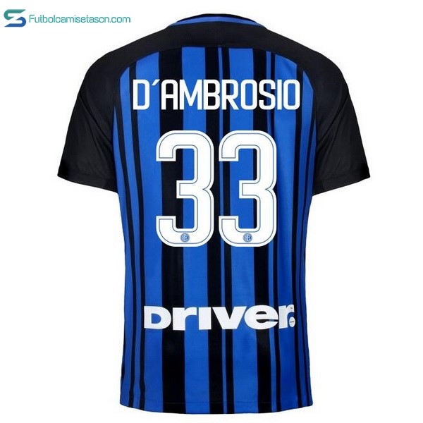 Camiseta Inter 1ª D'Ambrosio 2017/18
